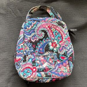 Vera Bradley Black and Pink Paisley Lunch Bag